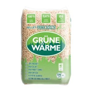 Pellet Grüne Wärme – Abete bianco/rosso – Bancale 70 sacchi da 15 kg